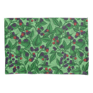 Housse D'oreillers Blackberry en vert