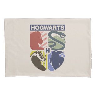 Housse D'oreillers Blason timbré VINTAGE HOGWARTS™