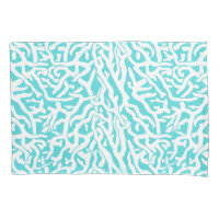 Bleu blanc nautique de motif de récif coralien de