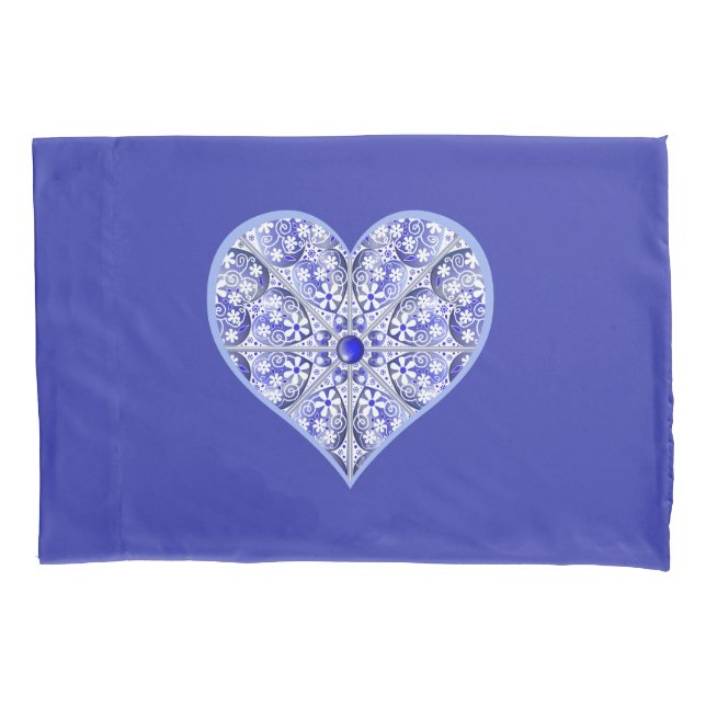 Housse D'oreillers Bleu de dentelle en céramique de Grèce (devant)