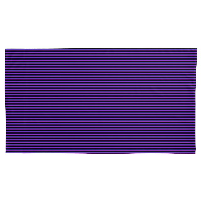 Housse D'oreillers Bleu et Noir et Violet (devant-gauche)