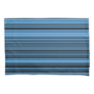 Housse D'oreillers Bleu - Grandes noires