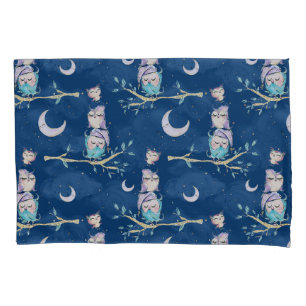 Housse D'oreillers Bleu mignon Starlight de rose de lune de parties