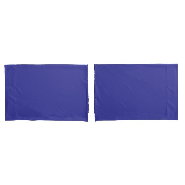 Housse D'oreillers Bleu (pigment) (couleur unie)  (devant-Set)