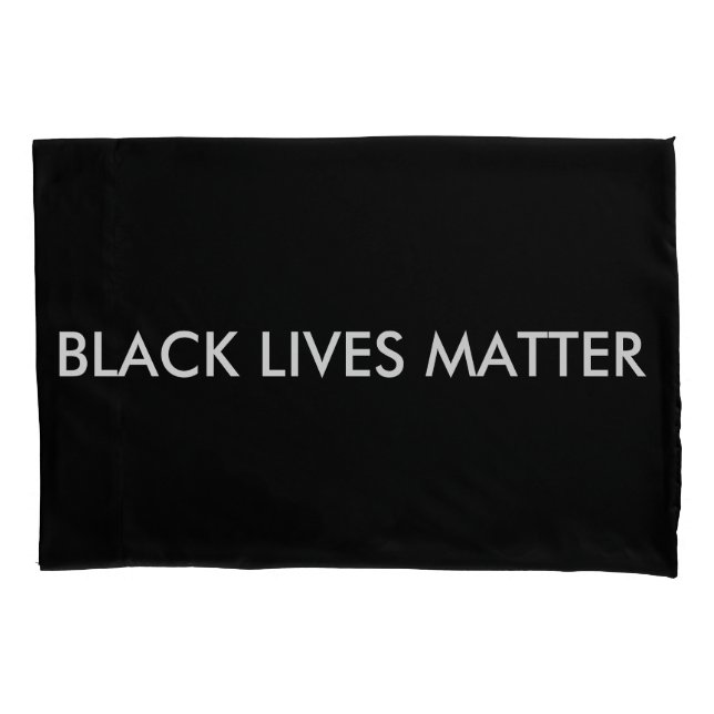 Housse D'oreillers BLM/Black Lives Matt Pillowcase (devant)