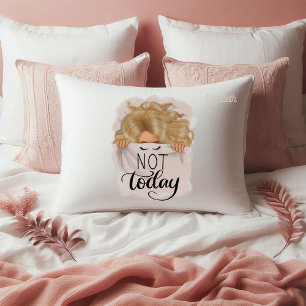 Housse D'oreillers Blonde Girl Power Sleepy Young Blonde Woman