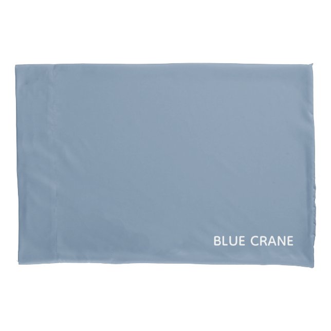 Housse D'oreillers Blue Crane bleu color (devant)