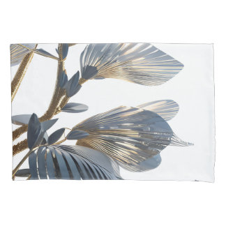 Housse D'oreillers Blue Floral Design Plant