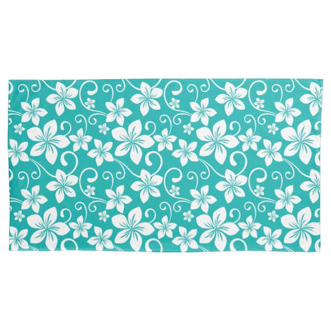 HOUSSE D'OREILLERS BLUE HAWAII (TURQUOISE) (devant-gauche)