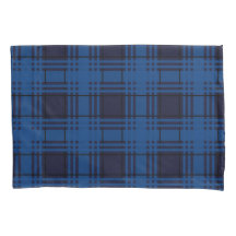 Blue Jewel Plaid Tartan Pillowcase