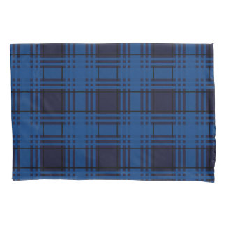 Housse D'oreillers Blue Jewel Plaid Tartan Pillowcase