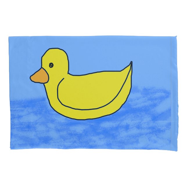 Housse D'oreillers Blue Popcorn Anime Ducky (devant)