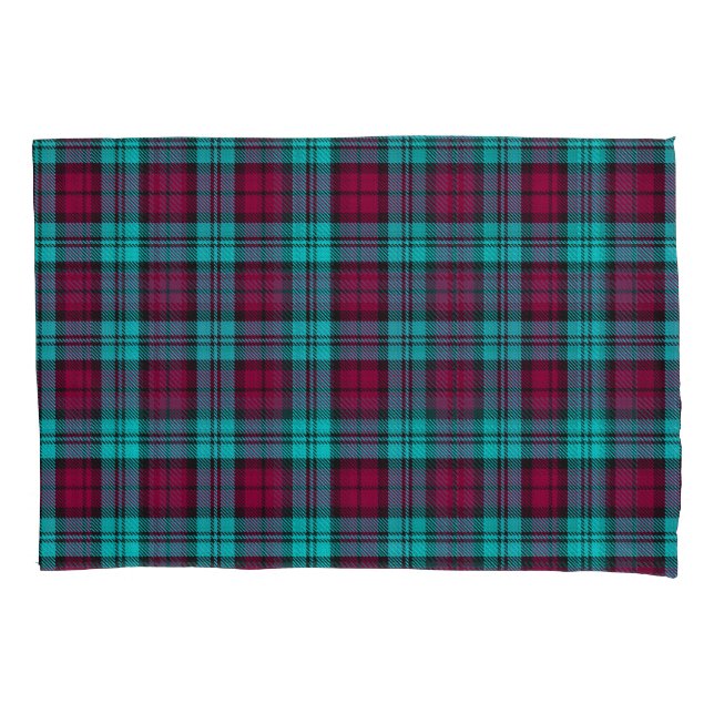 Housse D'oreillers Blue Red Campbell Tartan Blackwatch Plaid (devant)