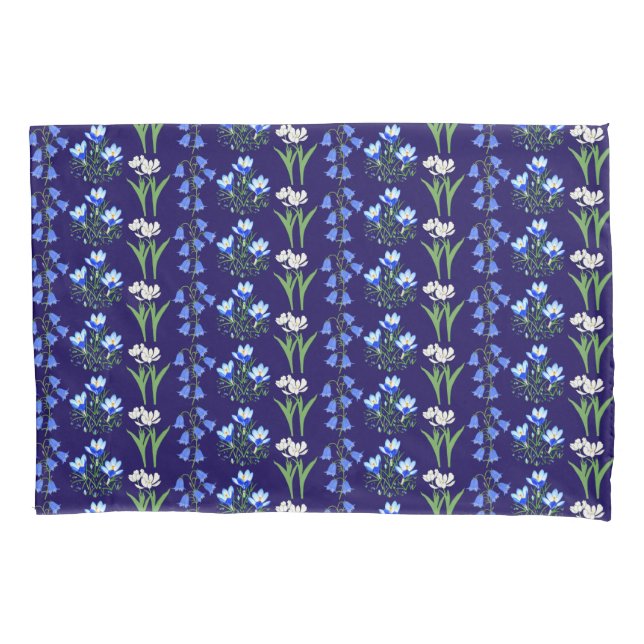 Housse D'oreillers Bluebells, Crocus & Tulips Coque Coussin jaune (devant)