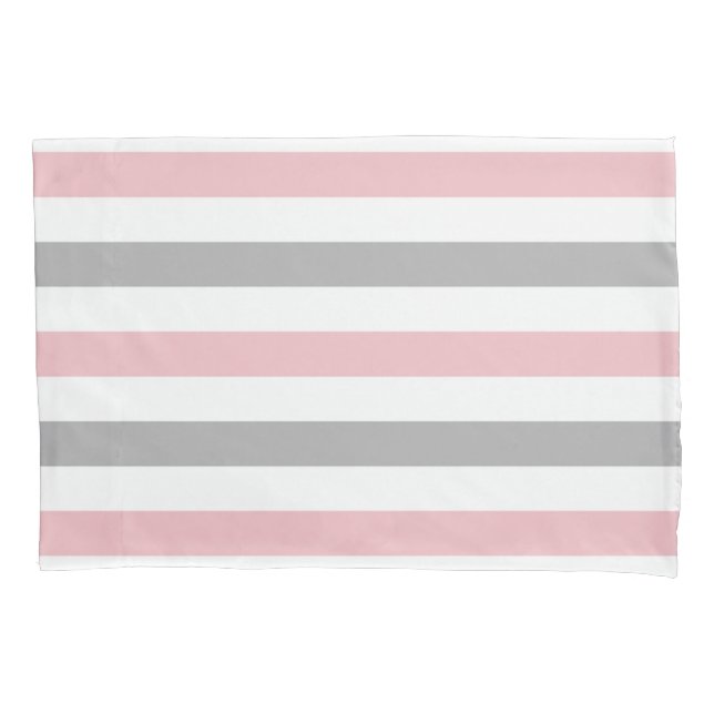 Housse D'oreillers Blush + Gris (devant)