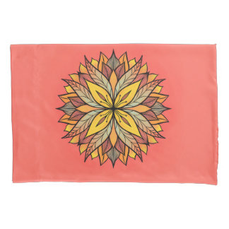 Housse D'oreillers Boho Floral Mandala coloré