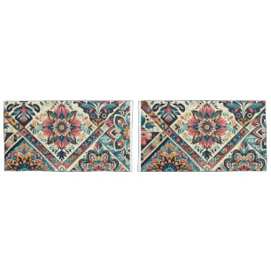 Housse D'oreillers BOHO motif Pair King Taille