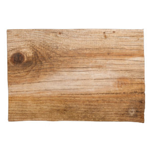 Housse D'oreillers Bois de sapin naturel : surface texturée