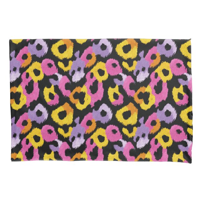 Housse D'oreillers Bold Leopard Poster de animal Retro Glam Chic (devant)