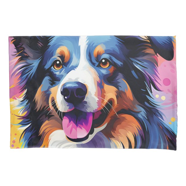 Housse D'oreillers Bonne aquarelle Sunny Puppy (devant)