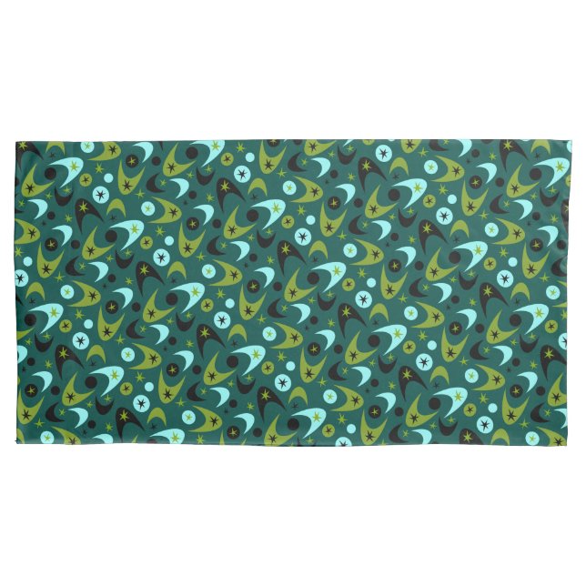 Housse D'oreillers Boomerangs rétro (devant)