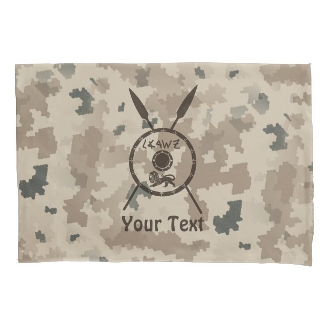 Housse D'oreillers Bouclier Maccabee du désert et oreilles (devant)