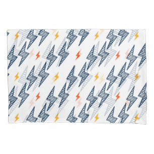 Housse D'oreillers Boulons de foudre Doodle Flash transparent