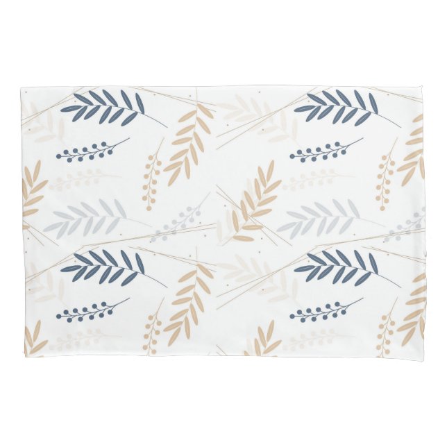 Housse D'oreillers branche florale (devant)