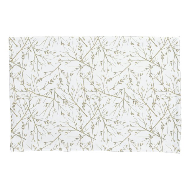 Housse D'oreillers Branches dorées (devant)