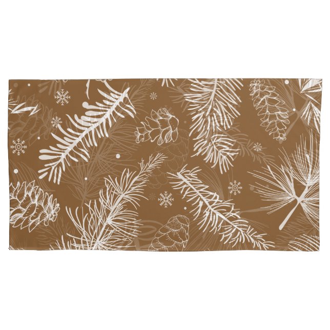 Housse D'oreillers Branches et pin 3 (devant)