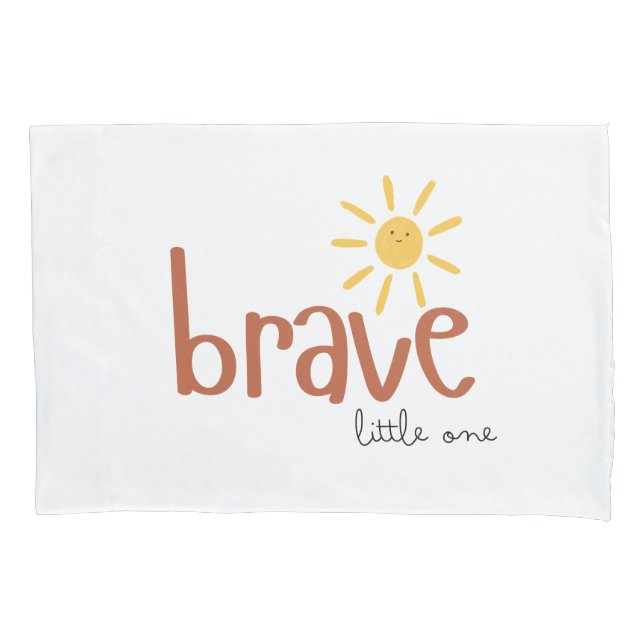 Housse D'oreillers brave petit un Pillowcase mignon soleil (devant)