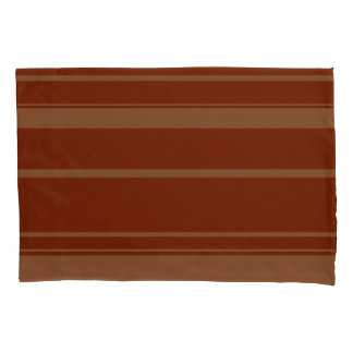 Housse D'oreillers Brown Stripe Pattern Pillowcase