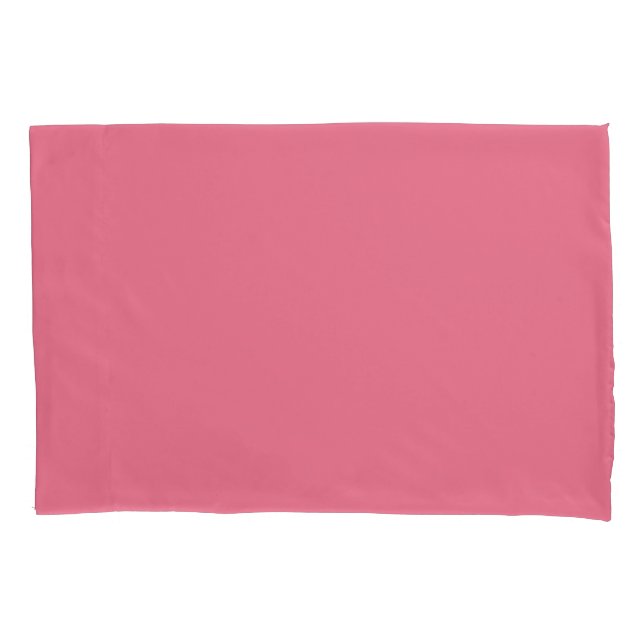Housse D'oreillers Bubblegum rose couleur solide Impression, Rouge ro (devant)