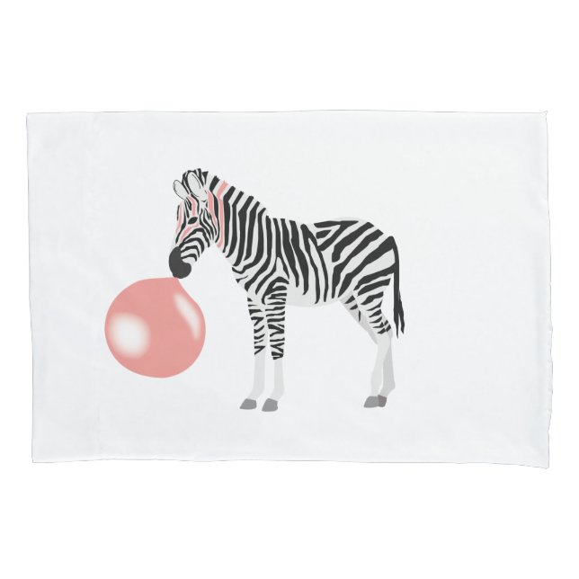 Housse D'oreillers Buble Gum Zebra Blowbble (devant)