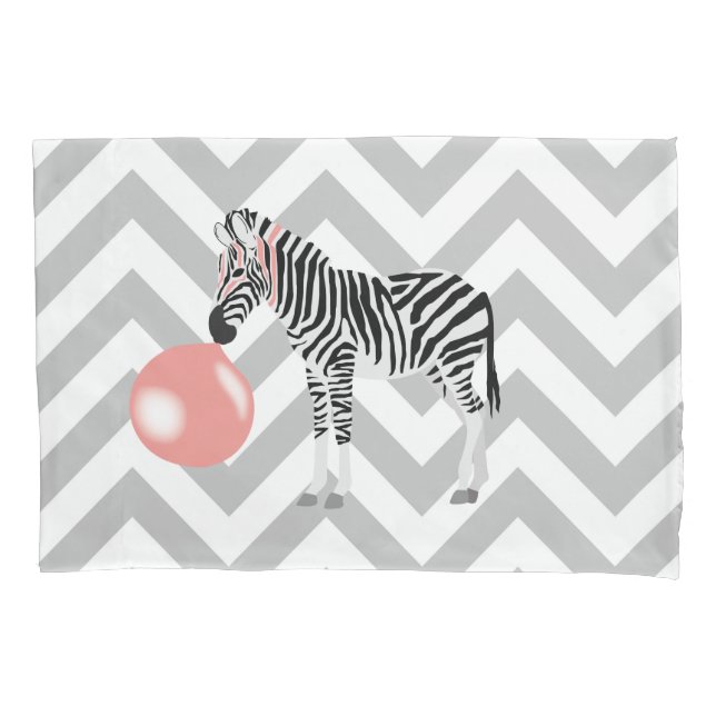 Housse D'oreillers Buble Gum Zebra Blowbble (devant)