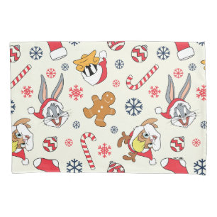 Housse D'oreillers BUGS BUNNY™, DAFFY DUCK™ & Lola Motif de Noël