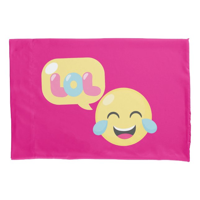 Housse D'oreillers Bulle de LOL Emoji (devant)