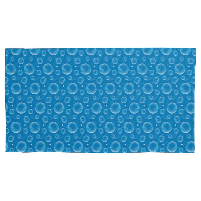 Housse D'oreillers Bulles bleues (devant-gauche)