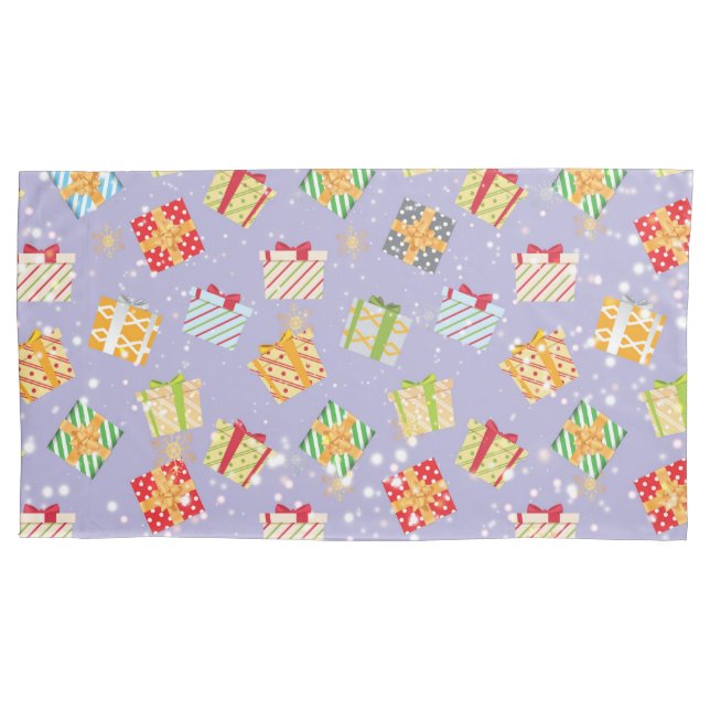 Housse D'oreillers Cadeaux de Noël motif (devant-gauche)