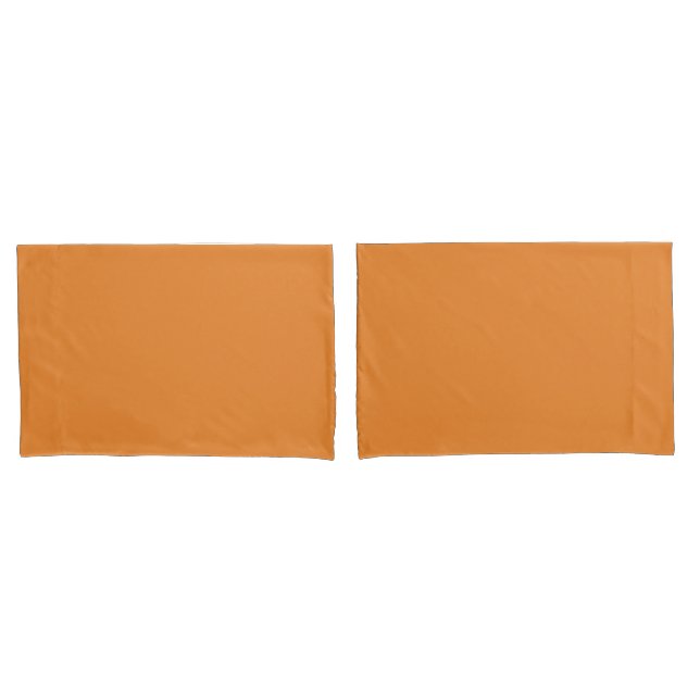 Housse D'oreillers Cadmium orange (solid color)  (devant-Set)