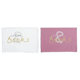 Housse D'oreillers Café et livres Jeu de Pillowcase