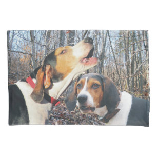 Housse D'oreillers Caisse de coussin de Coonhound de marcheur