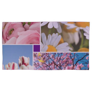 Housse D'oreillers Caisse de coussin de fleurs d'amour