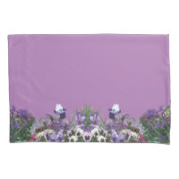 caisses pourpres de coussin de mélange de fleur