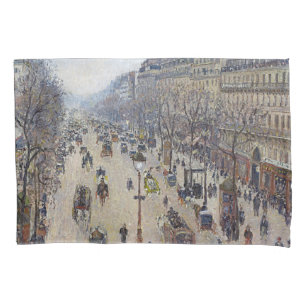 Housse D'oreillers Camille Pissarro - Boulevard Montmartre, matin