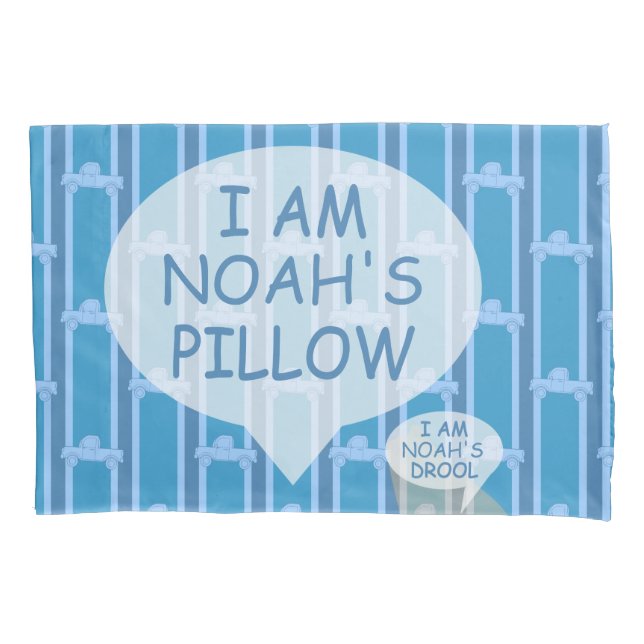 Housse D'oreillers Camion de ramassage personnalisable et amusant (devant)