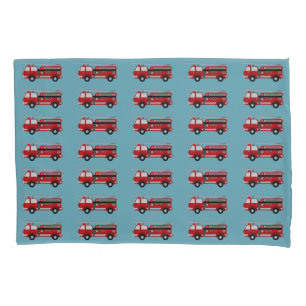 Housse D'oreillers Camion feu rouge