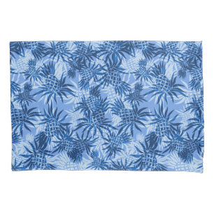 Housse D'oreillers Camo d'ananas Hawaiian Tropical - Bleu