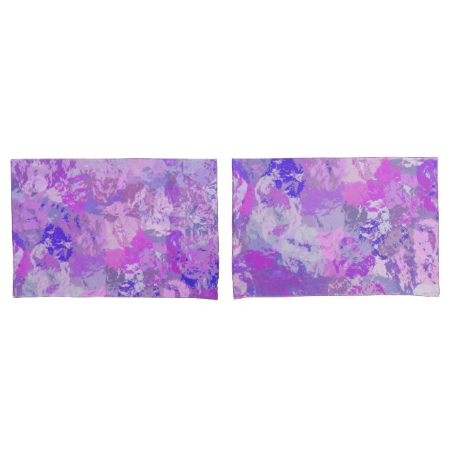 Housse D'oreillers Camo rose violet Abstrait (devant-Set)