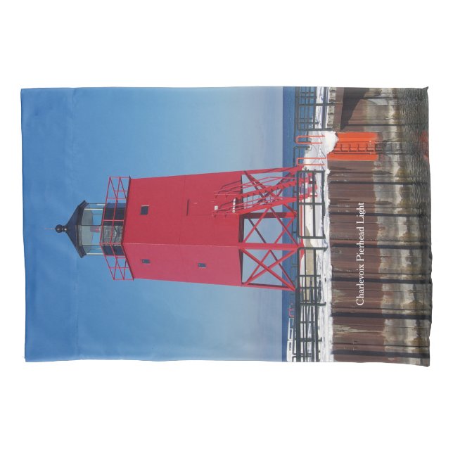 Housse D'oreillers Camping Charlevoix Pierhead Light (devant)